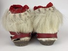 Vintage Handmade Native Alaskan Mukluks  Fur Leather Felt Size 8 Purchased 1953