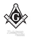 Masonic Freemason Compass Square Mason Emblem Vinyl Decal Sticker Freemason