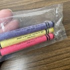 Vintage 80s Binney   Smith Crayola 3 Pack Crayons Red yellow blue Sealed