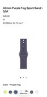 Apple Watch Sport Band 42mm-purple Fog S m Genuine  Nib