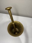 Brass Mortar Pestle Bowl Set Antique  Heavy Solid  Pharmacy Apothecary Vintage
