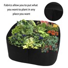 Fabric Raised Garden Bed  Durable Grow Bags Herb Flower Vegetable Planter Bed