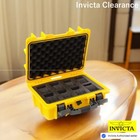 Invicta Eight 8 Slot Impact Yellow Watch Storage Box Collector Case Classic Ed 