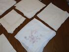 Lot 12 Vtg Ladies Hankies Handkerchief Linen Lace Cotton Crafts Wedding Vgc