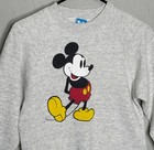 Vintage Disney Mickey Mouse Sweatshirt Youth Xl Gray
