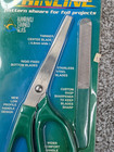 Thinline Foil Pattern Shears Stained Glass Scissors Projects Rasp Sharpener New