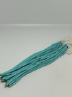 Southwestern Handmade Beaded Turquoise Strand Earrings Sterling Silver