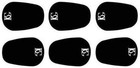 A10lb Large Mouthpiece Cushions 0 8mm - Black