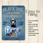 Black Lab Laundry Room Sign Dog Funny Metal Tin Wall Art Labrador Decor Gift