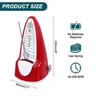 Mechanical Metronome Musical Timer For Piano Guitar dark Red