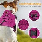Heavy-duty Tactical Dog Harness For Large Dogs  No Pull Adjustable Pink  Medium