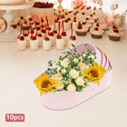 10pcs Pink Companion Gift Box Cradle Gift Box Baby Shower Flower Basket Gift Box