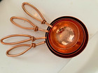4 Piece Hammered Copper Ladle Set W Copper Handles Bin