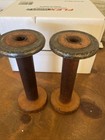Antique Wooden Industrial Textile Factory Thread Spool Bobbin 9  Tall Primitive