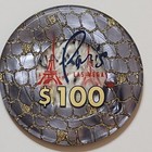 Paris Las Vegas Hotel And Casino Obsolete  100 00 Roulette Jeton