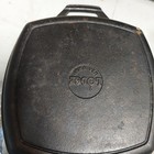 Vintage Lodge 10 5  Inch Cast Iron Square Griddle Pan Skillet Grill Ribs Sgp Usa