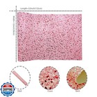 Meishu Mixed Red White Chunky Glitter Faux Leather Roll  52  X 12