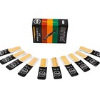  10 Pack Clarinet Reeds  Strength 3  With Individual 10pack-strength 3 0