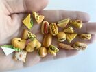 20 Pcs Set 1 12 Clay Handmade Miniature Dollhouse Food Meal Burger Taco Hotdog