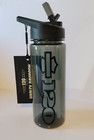 Harley Davidson Water Bottle 120th Anniversary Grey Hard Plastic W straw 24 Oz 