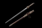 High Qulaity Folded Steel Handmade Chinese Dragon Jian Sword Brass Handle Sharp