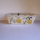 Blue Harbor Collection Perfect Petals Yellow Roses 9  X 5  Ceramic Loaf Pan