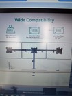 Wali Triple Monitor Desk Mount For 17 To 27 Inch  Computer Monitor Arm For 3