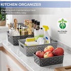 6 Pack Plastic Storage Baskets  Small Baskets For Organizing  6 Pack Large Drak