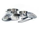 Camco 43920 Stainless Steel Cookware  7-pc Nesting Set