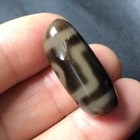 Unique Magical Tibetan Old Agate Ivory Color 2eye Totem Dzi Bead 10 9 26 9mm