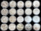  20  Silver Mixed Us Modern  1 Commemorative Mint State Coin Lot In Capsules