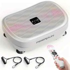 Vibration Plate Exercise Machine Whole Body Workout W  Bands Remote Led