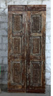Vintage Spanish Door Carved Double Doors Rustic Wooden Sliding Barn Door 80x35