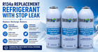 Enviro-safe Auto R134a Replacement Refrigerant With Stop Leak  A c  8oz 6 Cans