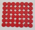 100 Crimped Red Beer Bottle Caps Crown Crafts Only Not For Brewing