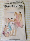 Vintage 70s Butterick Sewing Pattern 4331 Cami Slip Bikini Sz 14 B 36 Complete 