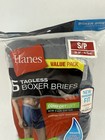 Hanes Men s Tagless Exposed Waistband Boxer Briefs Assorted Colors 5 Pk Sm 28-30