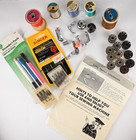 Vintage Singer Sewing Machine Accessories Kit Lot Needles Bobbins Thread Manual