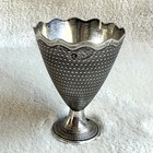 Antique Ottoman Pre-1923 800 Silver Zarf Coffee Cup Greek Inscribed 34g Turkish