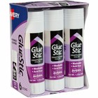 Avery Disappearing Color Permanent Glue Stic - 1 27 Oz - 6 pack - Purple  98071 