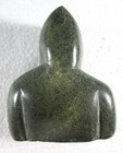 Recent Vintage Soapstone Inuit 3 1 2  H Carving Of Native Man In Hoodie