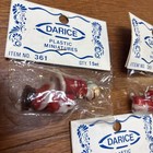 Vintage Kissing Santa   Mrs Claus Christmas 1 5    Mini Decorative Figures 3 Sets