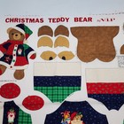 Vip Christmas Teddy Bear Fabric Panel Cranston 18  Stuffed Bear Cut   Sew 