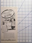 Vintage Print Ad 1937 Southern California Edison Company All-electric Kitchen