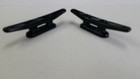 Boat  Marine Dock Cleat Black Nylon 4  Open Base   Pair  Usa Seller  Fast Ship