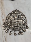 Vintage Asian Indian Hindu Style Pendant brooch  Marked India 