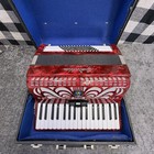 Galotta 34 Key 72 Bass Piano Accordion Red Pearloid Germany C1990 With Hard Case