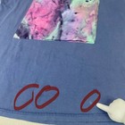Vintage 90   s Mary Elizabeth Abstract Art T-shirt Sz Xl Blue Faded