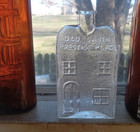 Old Cabin Prestige Place Figural Small Cabin Bottle With Doors   Windows
