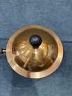 Large Copper Solid Brass Vintage Pan Dish Heavy Chafing Fondue Pot   Pasta 9 